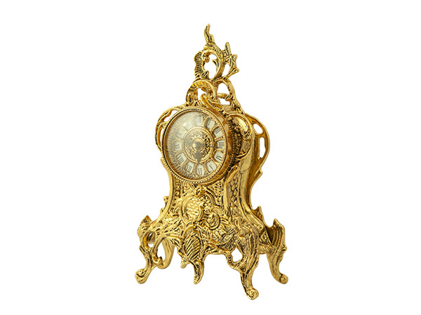 Virtus TABLE CLOCK RIBBON FLOWERS BRONZE проекционные часы