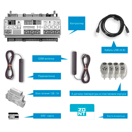 ZONT H-2000 Plus (ML00004239) контроллер