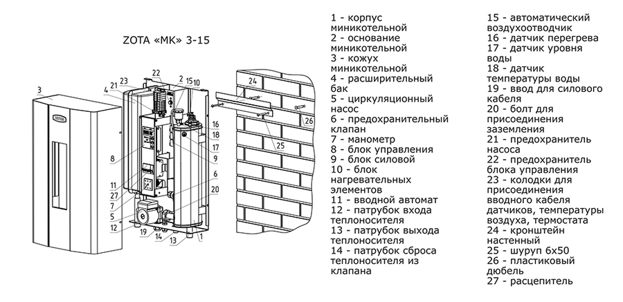 Zota 7,5 "МК" электрический котел