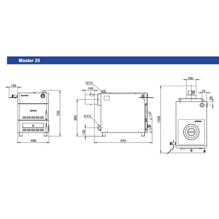 Zota MASTER-25 (MS 458814 0025) твердотопливный котел