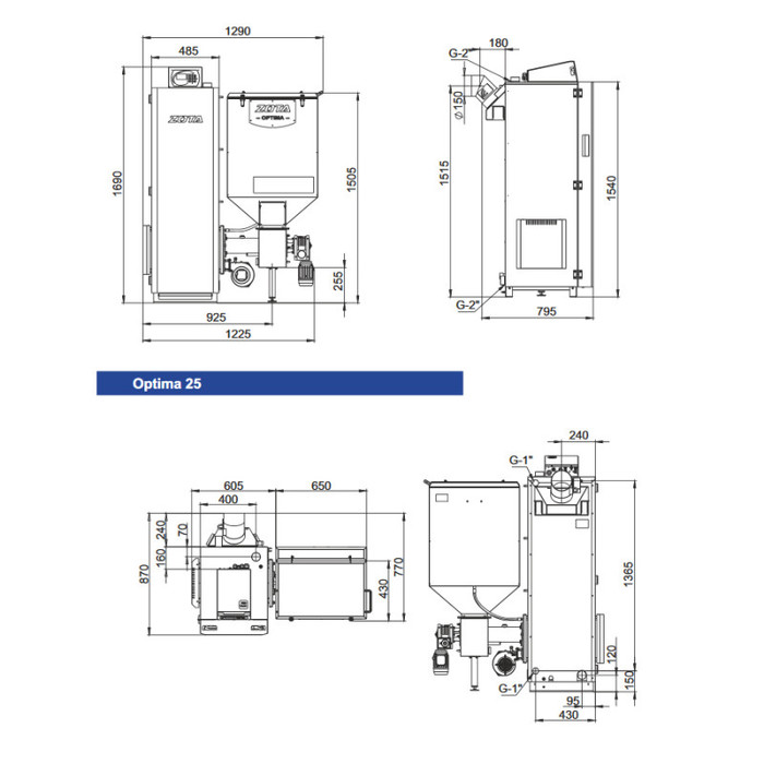 Zota OPTIMA 25 (ZO4931120025) твердотопливный котел