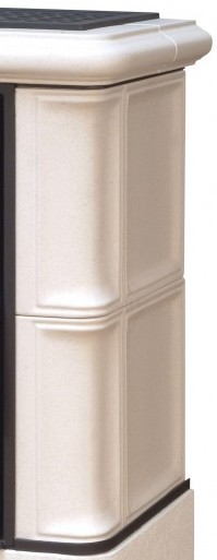 ABX Bavaria K (6,9кВт в воду) белый цоколь, ахорн дровяная печь