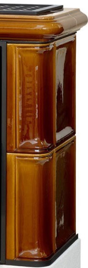 ABX Bavaria K (6,9кВт в воду) белый цоколь, каштан дровяная печь