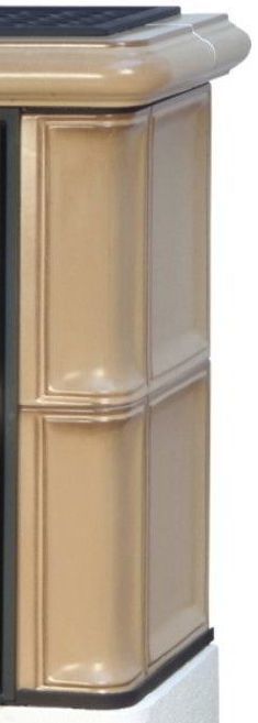 ABX Bavaria K (6,9кВт в воду) белый цоколь, табак дровяная печь