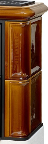ABX Bavaria K белый цоколь, каштан дровяная печь