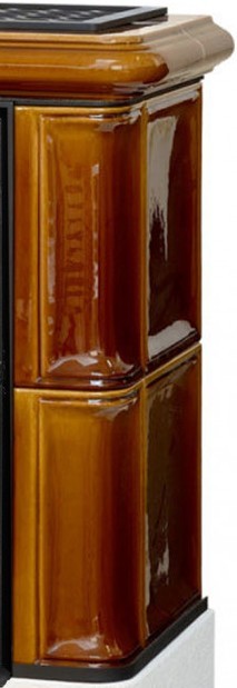 ABX Bavaria LI белый цоколь, каштан дровяная печь