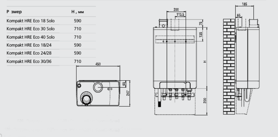 ACV Kompakt HRE eco 24/28 настенный газовый котел