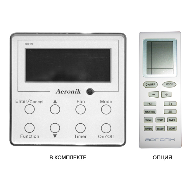 Aeronik AFP 51 XD-E (AT02) кассетный фанкойл до 3.5 кВт