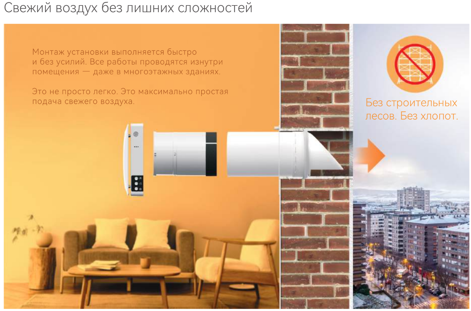 Airwoods VENT AV-EW8-DF бытовая приточная вентиляционная установка