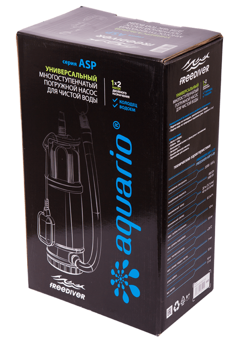 Aquario FREEDIVER ASP3-30 (каб.15м) погружной насос