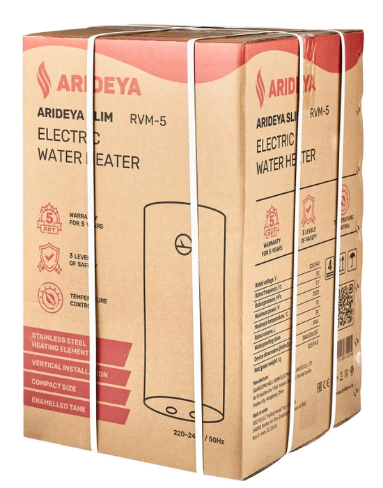 ARIDEYA SLIM RVM-5 100L электрический накопительный водонагреватель