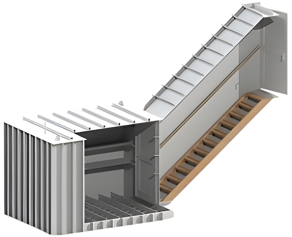 Атлант 2000х2000х2000 Прямоугольный (боковой вертикальный вход) погреб