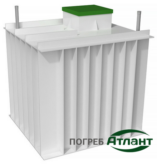 Атлант 2000х2000х2000 Прямоугольный (верхний люк) погреб