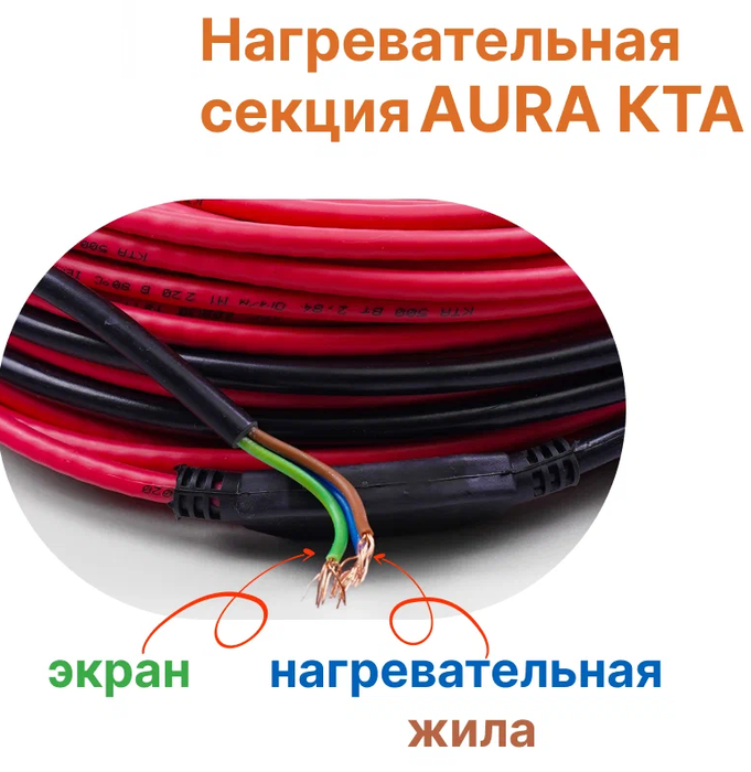 Aura KTA 2800 нагревательный кабель 15 м<sup>2</sup>