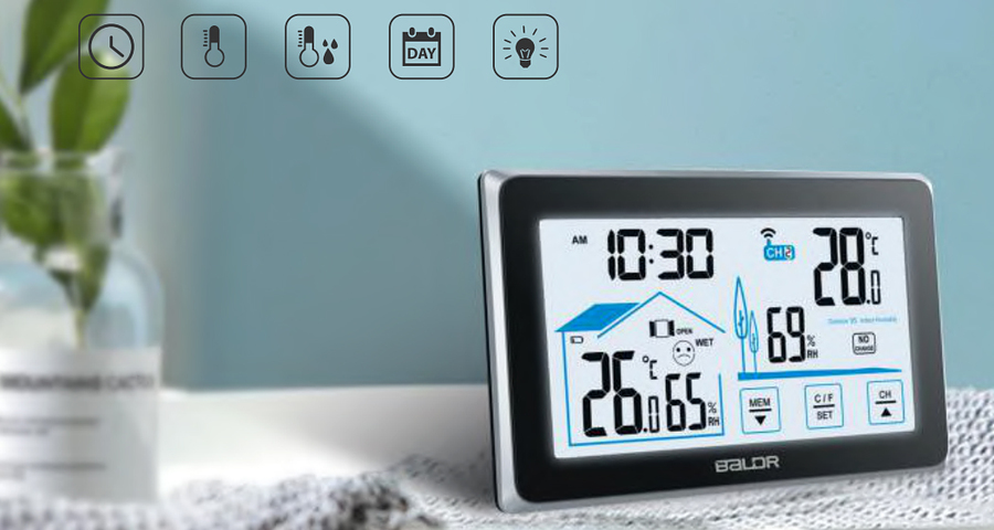 BALDR B0340ST2H2 цифровая метеостанция