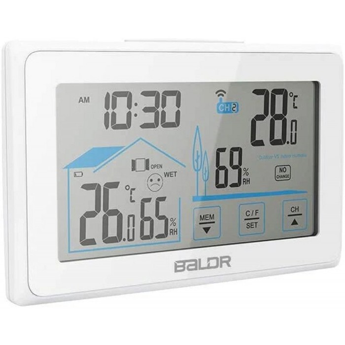 BALDR B0340ST2H2 (белый) цифровая метеостанция