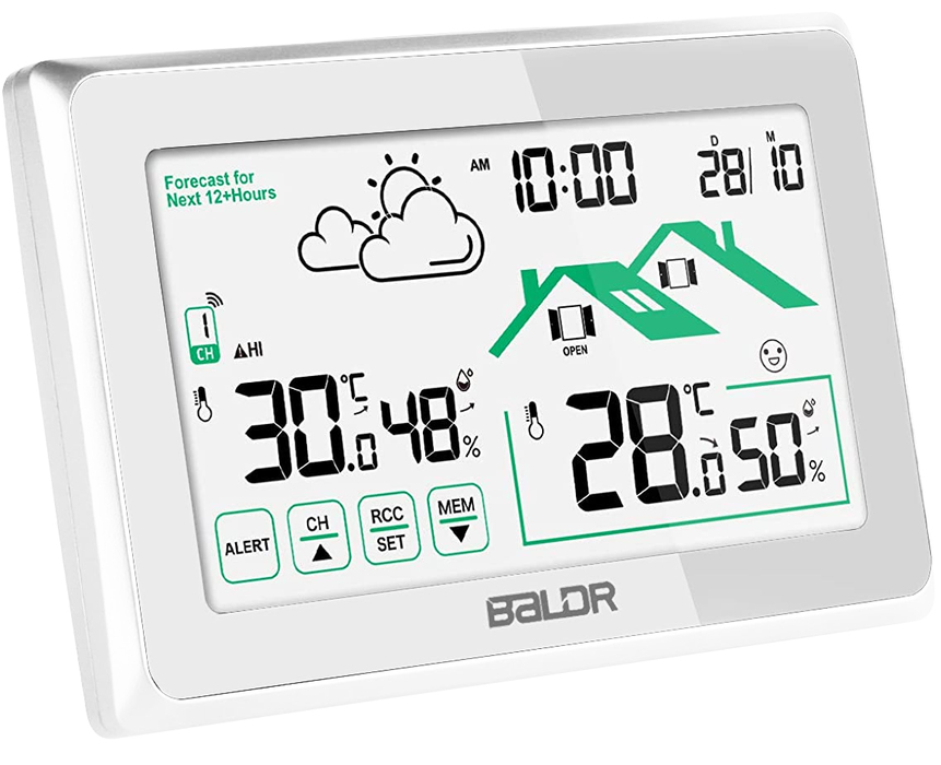 BALDR B0340ST2H2R-V8 (белый) цифровая метеостанция