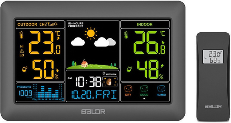 BALDR B0388WST2H2PR-V4-BLACK цифровая метеостанция