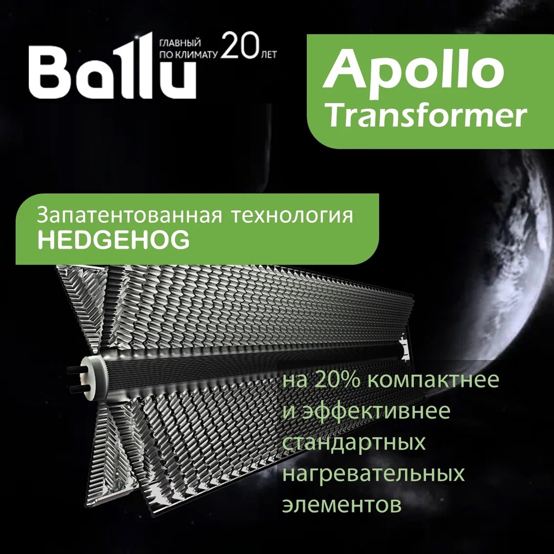 Ballu BEC/AT-1000-3M с блоком управления конвектор электрический