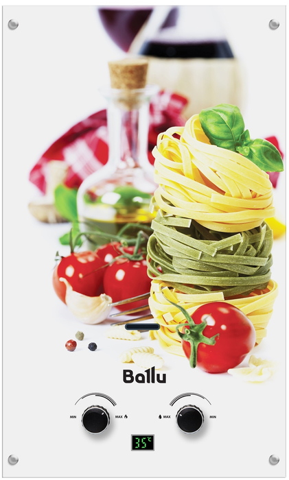 Ballu GWH 10 Fiery Glass Pasta газовый проточный водонагреватель