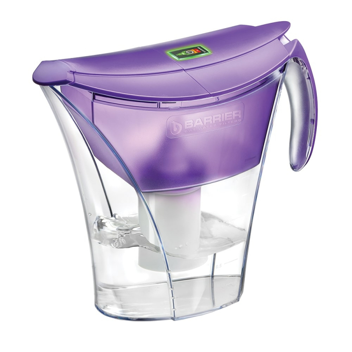 Барьер Смарт c электронным индикатором замены кассеты Опти-Лайт, 3,3 л, цвет фиолетовый (В38КЗ60) фильтр-кувшин  > 2,5 литра