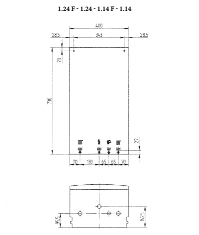 Baxi ECOFOUR 1.14 F настенный газовый котел