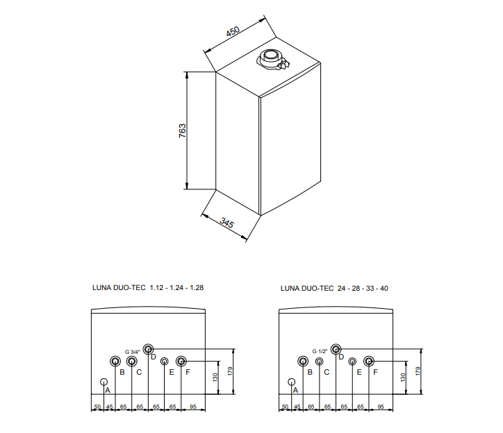 Baxi LUNA Duo-tec E 1.12 настенный газовый котел