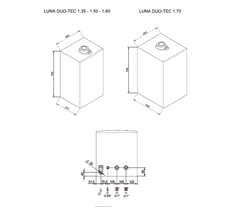 Baxi LUNA DUO-TEC MP 1.50 настенный газовый котел