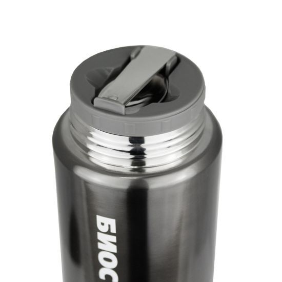 Biostal (0,5 литра) с ложкой - серый (NTS-500V) термос