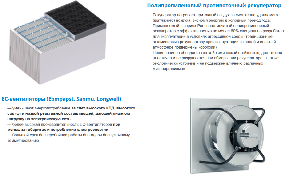 Breezart 2000 Aqua Pool RP-BC приточно-вытяжная установка