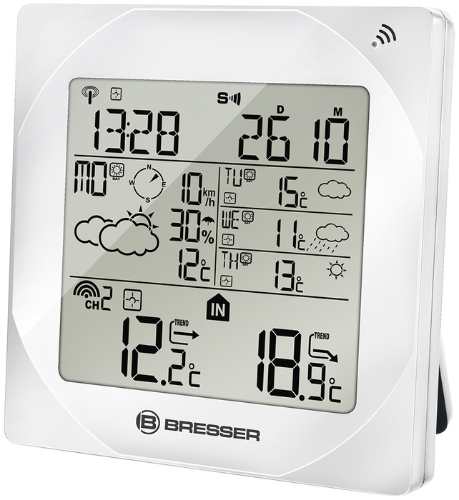 Bresser 4CAST MSW, белая (78574) цифровая метеостанция