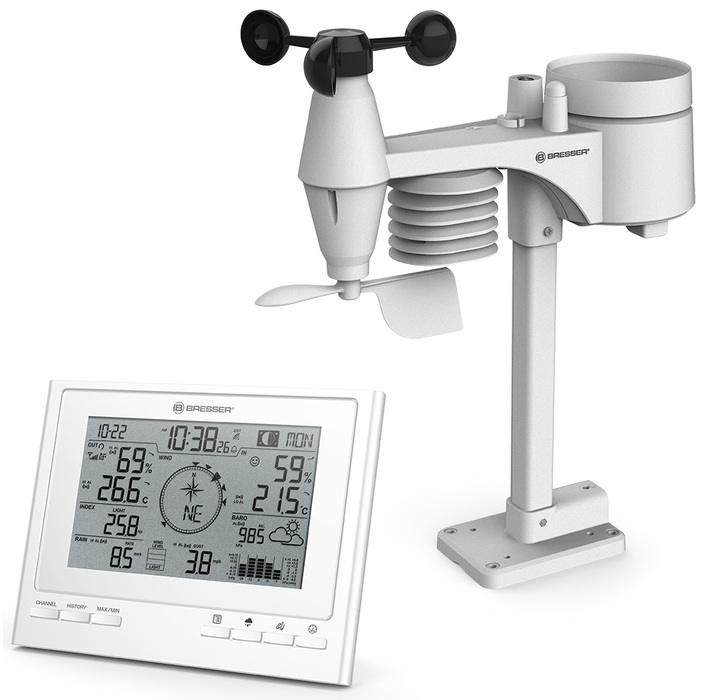 Bresser "7 в 1" ClimateScout Exclusive, белая (77553) цифровая метеостанция