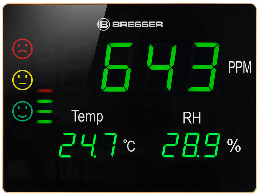 Bresser Air Quality Smile XXL с датчиком CO2 барометр