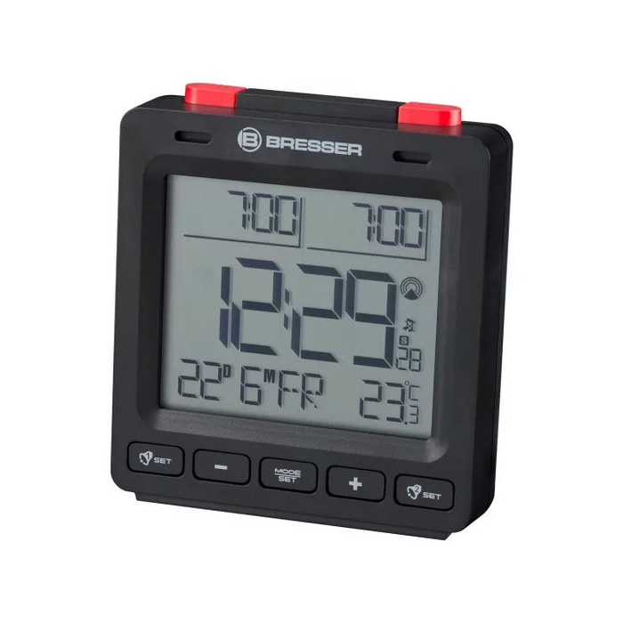 Bresser MyTime Easy II, черные проекционные часы