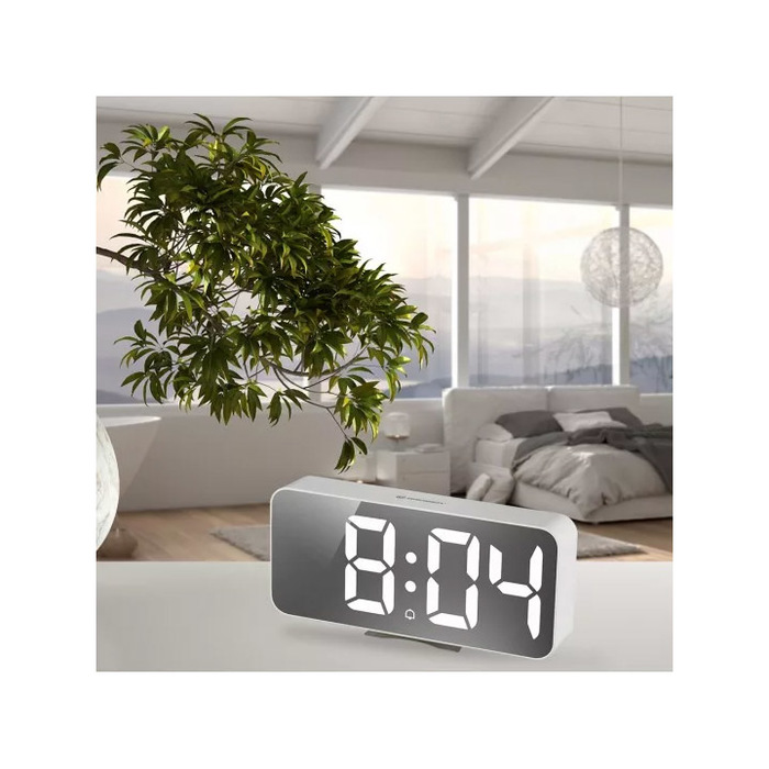 Bresser MyTime Echo FXL, белые проекционные часы