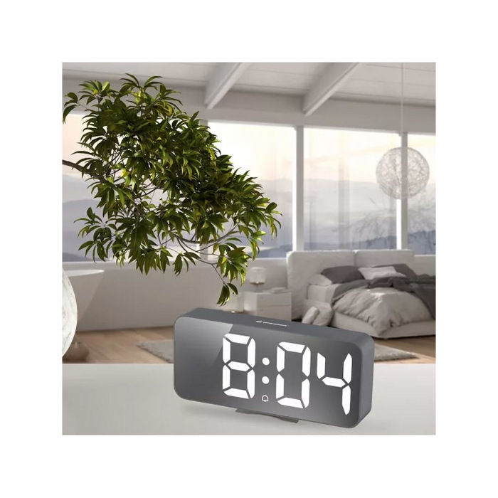Bresser MyTime Echo FXL, серые проекционные часы