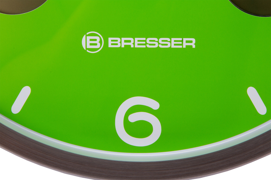 Bresser MyTime io NX Thermo/Hygro, 30 см, зеленые проекционные часы