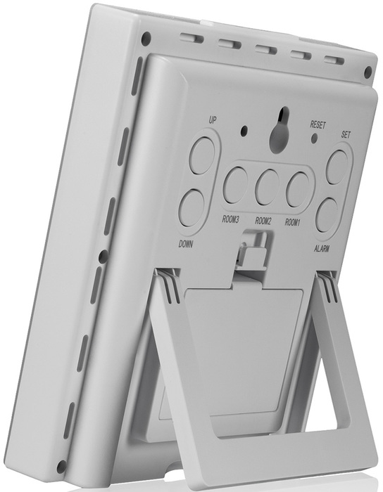 Bresser Temeo Hygro Quadro Prestige с тремя датчиками, белая (78585) цифровая метеостанция