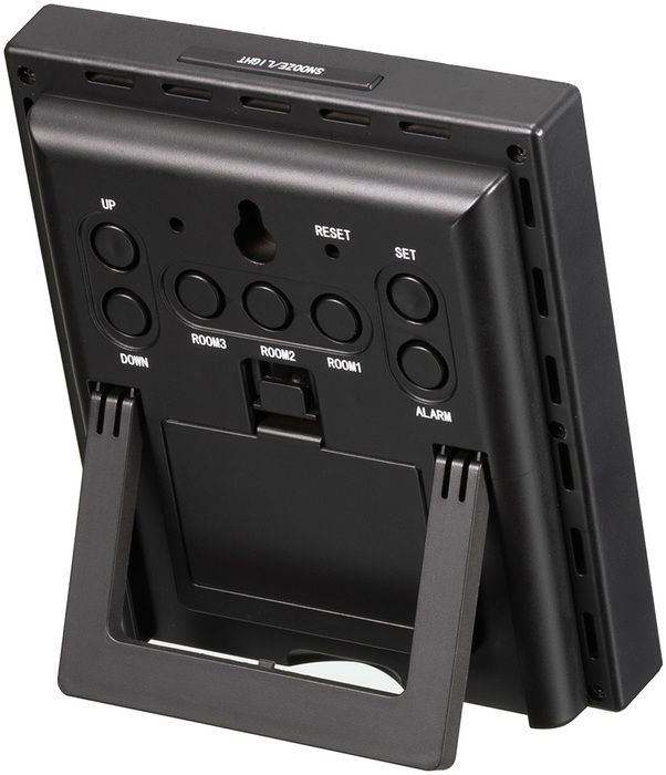 Bresser Temeo Hygro Quadro Prestige с тремя датчиками, черная (78584) цифровая метеостанция