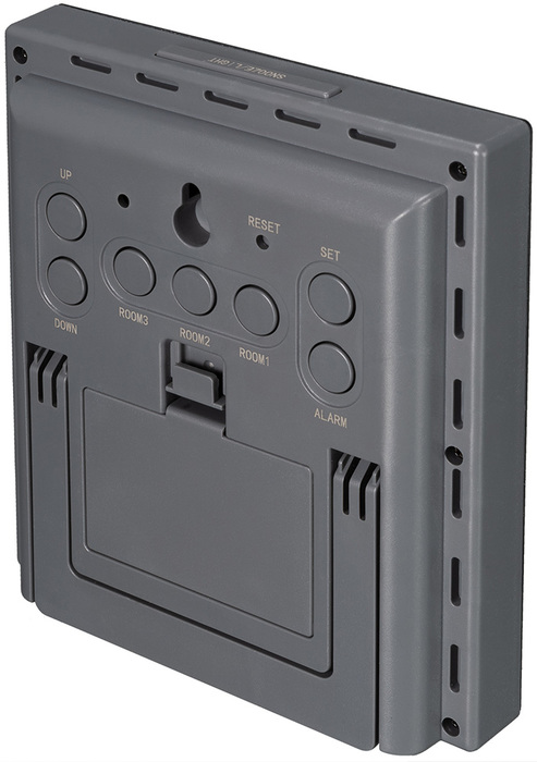 Bresser Temeo Hygro Quadro Prestige с тремя датчиками, серая (78586) цифровая метеостанция