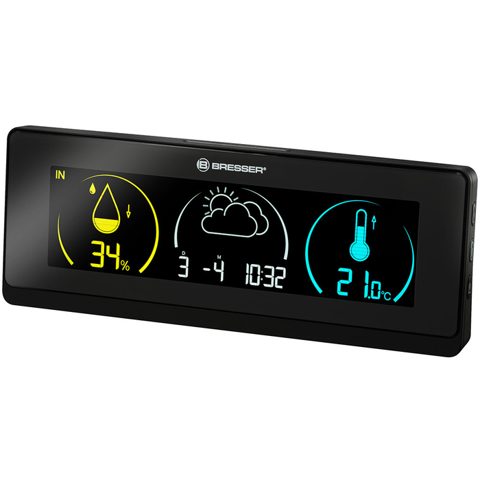 Bresser Temeo Life с цветным дисплеем (черная) (73279) цифровая метеостанция
