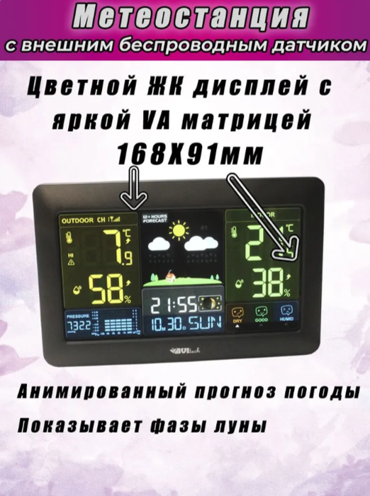 BVItech BV-621 цифровая метеостанция