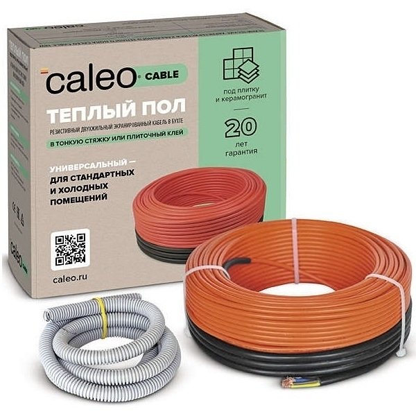 Caleo CABLE 18W-100 нагревательный кабель 12 м&lt;sup&gt;2&lt;/sup&gt;
