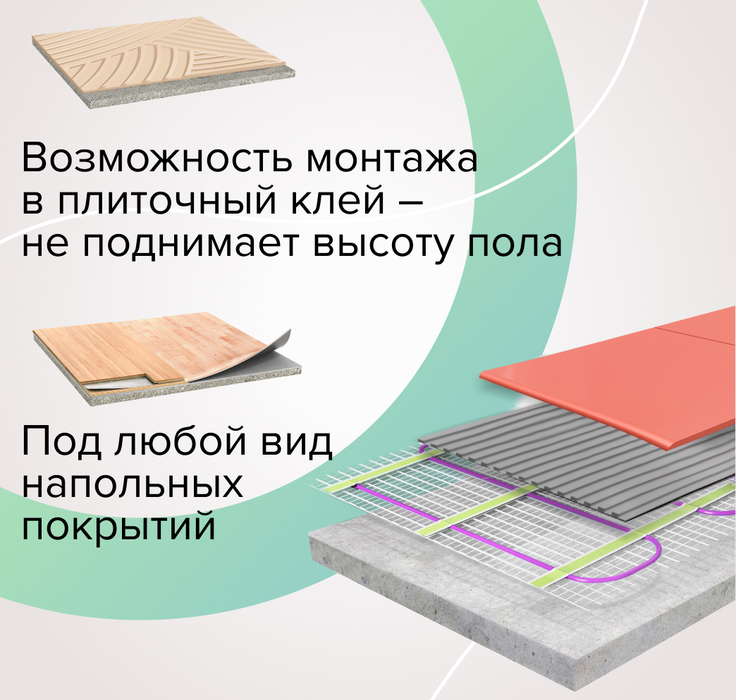 Caleo EASYMAT 140-0,5-2,0 нагревательный мат 2 м<sup>2</sup>