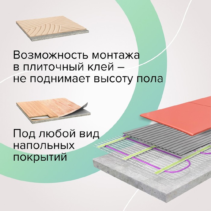 Caleo EASYMAT 180-0,5-2,0 нагревательный мат 2 м<sup>2</sup>