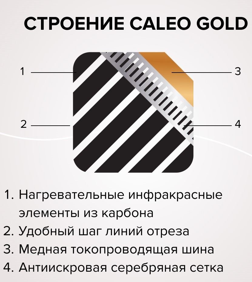 Caleo GOLD 170-0,5-3,5 пленочный теплый пол 3 м<sup>2</sup>