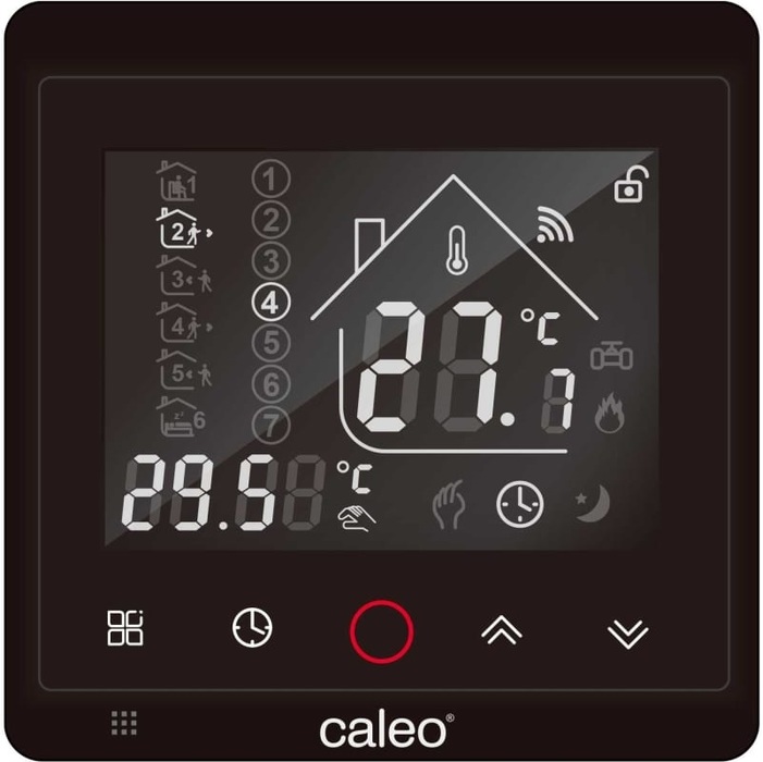 Caleo С936 Wi-Fi black lux терморегулятор для теплого пола