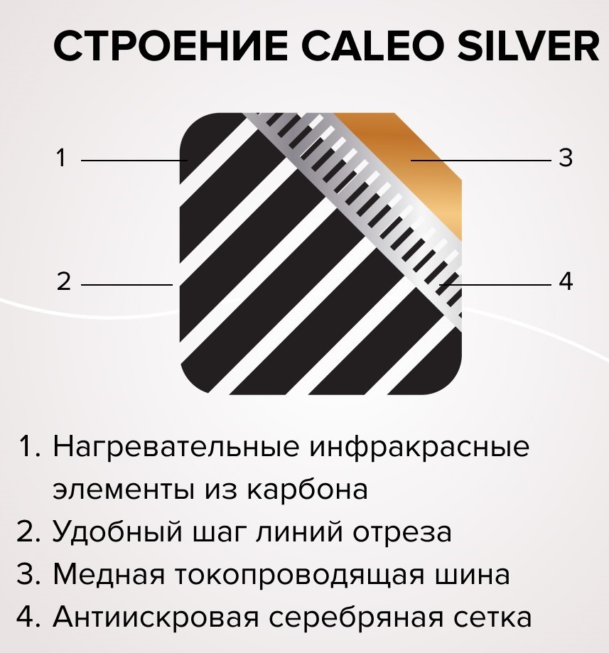 Caleo SILVER 150-0,5-1,5 пленочный теплый пол 1,5 м<sup>2</sup>