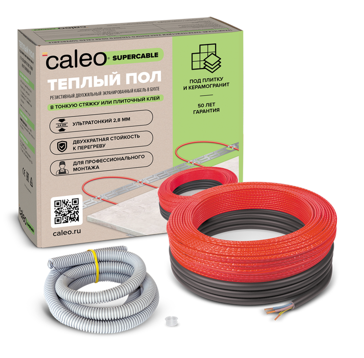 Caleo Supercable 18W-10 нагревательный кабель 1 м&lt;sup&gt;2&lt;/sup&gt;