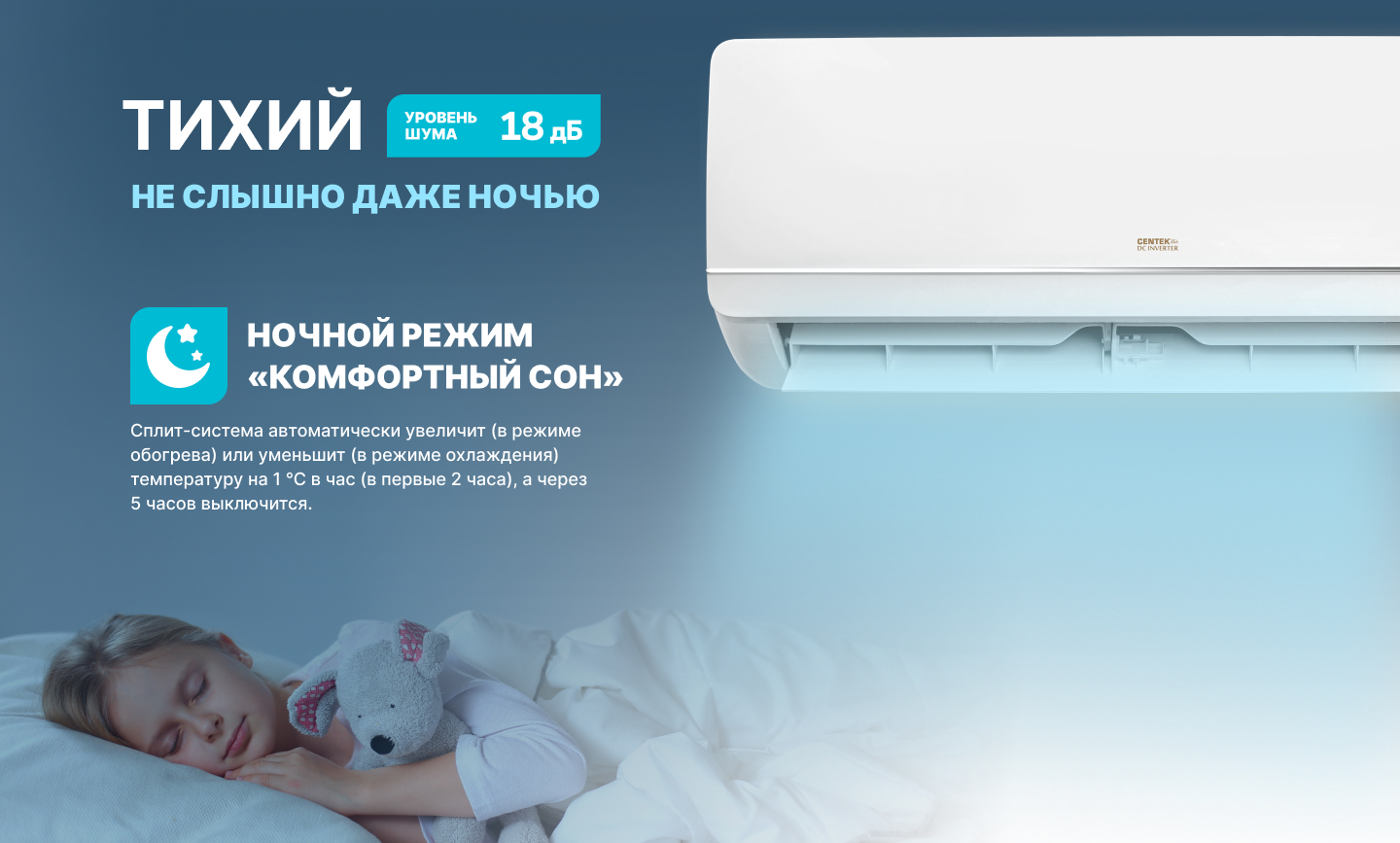 Centek CT-65ADC12 настенный кондиционер
